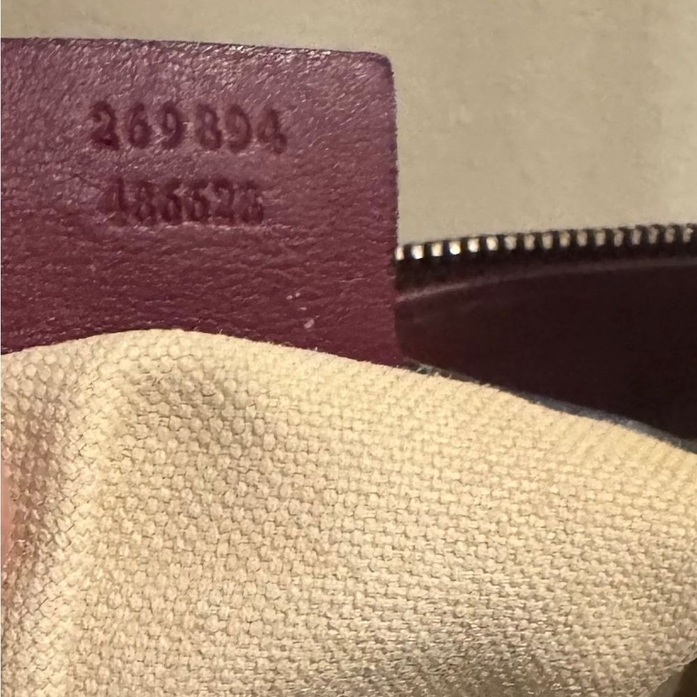 GUCCI Bordeaux Guccisima Leather Mayfair Princey 2way Satchel Auth Ex++ - Picture 13 of 13